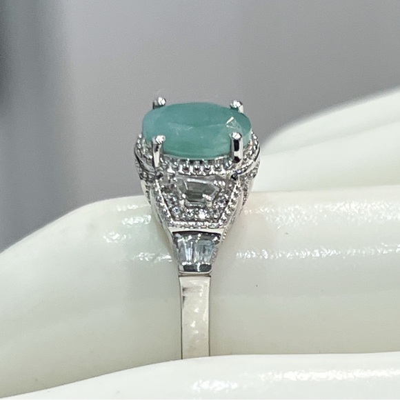 Grandidierite Sterling Silver Majesty Ring Sz 8 - Picture 8 of 10